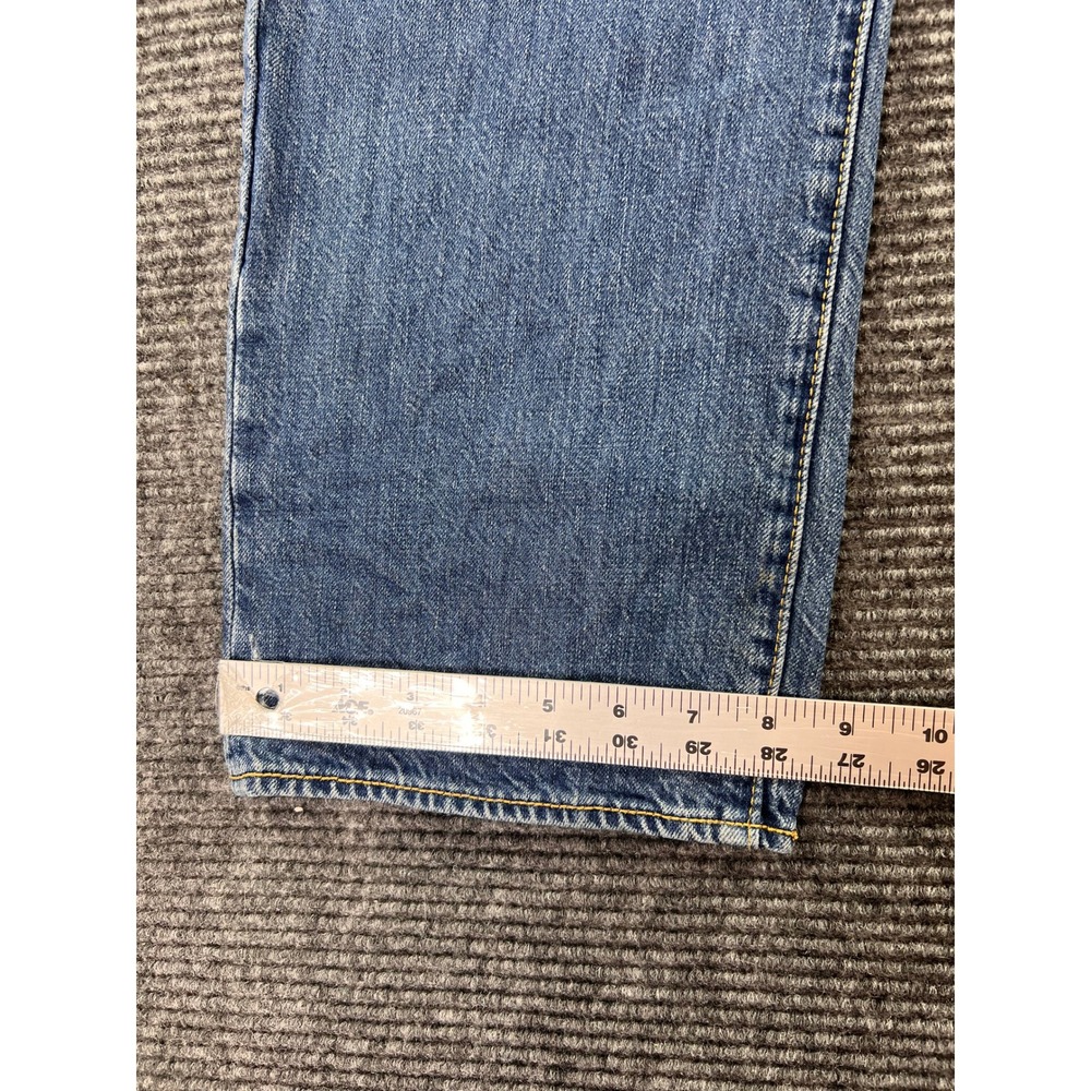 Levi's 504 Straight Leg Jeans Mens 36x34 Blue Medium Wash Red Tab Denim - Picture 6 of 12